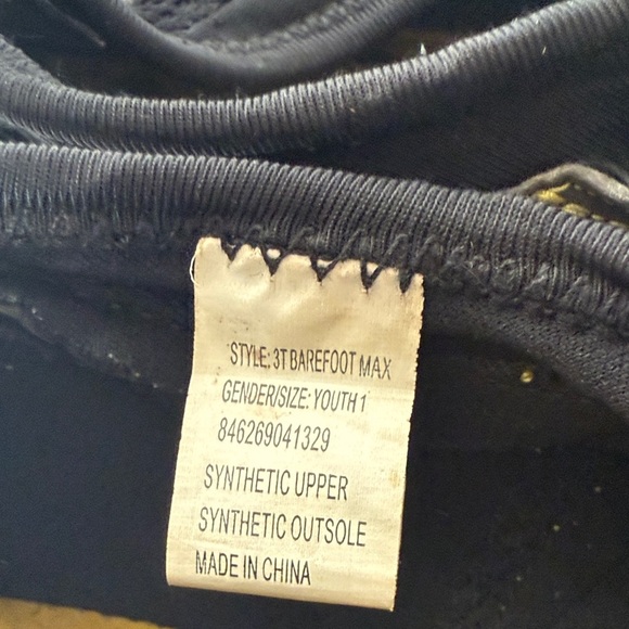 Body Glove Kids Water Shoes - Charcoal and Yellow - Picture 5 of 6